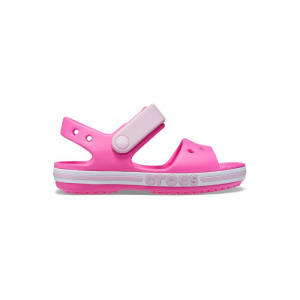 Dievčenské sandále - CROCS-Bayaband Sandal K electric pink Ružová 34/35 1