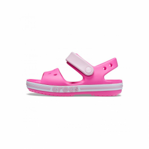 Dievčenské sandále - CROCS-Bayaband Sandal K electric pink Ružová 34/35 2