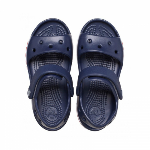 Chlapčenské sandále - CROCS-Bayaband Sandal K navy/pepper Modrá 34/35 3