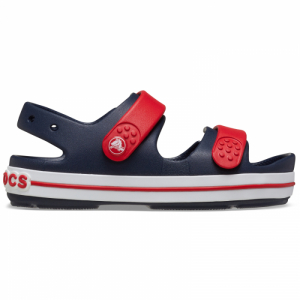 Chlapčenské sandále - CROCS-Crocband Cruiser Sandal K navy/varsity red Modrá 34/35 1