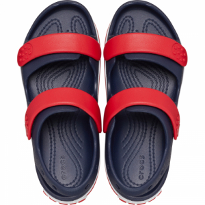 Chlapčenské sandále - CROCS-Crocband Cruiser Sandal K navy/varsity red Modrá 34/35 3