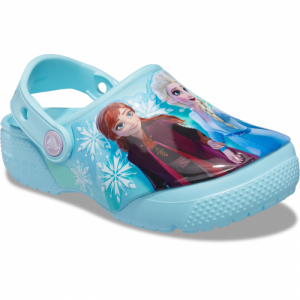 Dievčenské kroksy (rekreačná obuv) - CROCS-FL Disney Frozen II Clog T ice blue Modrá 24/25