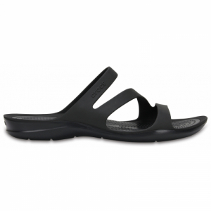 Dámske šlapky (plážová obuv) - CROCS-Swiftwater Sandal W black/black Čierna 36/37 1