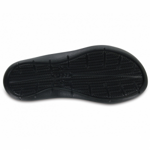 Dámske šlapky (plážová obuv) - CROCS-Swiftwater Sandal W black/black Čierna 36/37 4