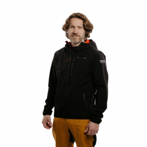 Pánska turistická bunda - EVERETT-LightSoftshell M black Čierna 3XL 1