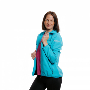 Dámska turistická bunda - EVERETT-LightSoftshell W blue Modrá XXL 1
