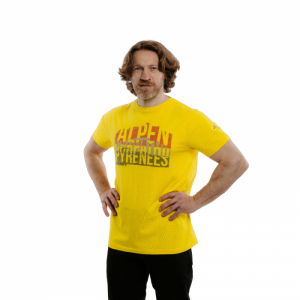 Pánske turistické tričko s krátkym rukávom - EVERETT-Tee ALKAPY yellow Žltá XXL