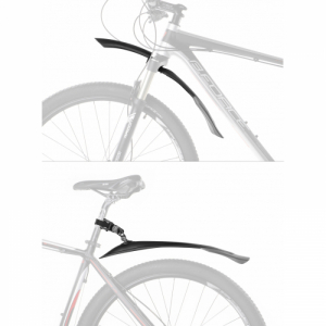 Blatník na bicykel - FORCE-WARD 24-29 Čierna 3