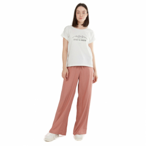 Dámske turistické tričko s krátkym rukávom - FUNDANGO-Atmos T-shirt-170-stone Béžová L 3
