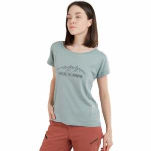 Dámske turistické tričko s krátkym rukávom - FUNDANGO-Atmos T-shirt-524-mint Zelená L