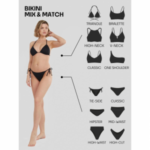 Dámske plavky spodný diel - FUNDANGO-Hogg Hipster Bottom-890-black Čierna XL 5