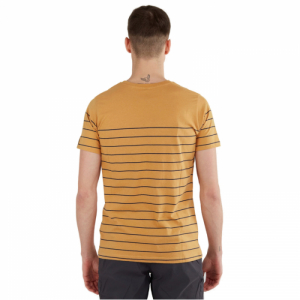 Pánske tričko s krátkym rukávom - FUNDANGO-Jaggy Pocket T-shirt-614-cinnamon Hnedá XXL 1