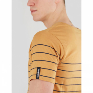 Pánske tričko s krátkym rukávom - FUNDANGO-Jaggy Pocket T-shirt-614-cinnamon Hnedá XXL 2