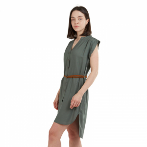 Dámske šaty - FUNDANGO-Mona Dress-537-khaki Zelená XL