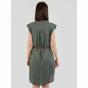 Dámske šaty - FUNDANGO-Mona Dress-537-khaki Zelená XL 2
