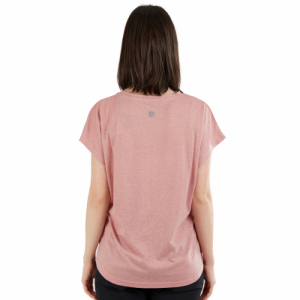 Dámske turistické tričko s krátkym rukávom - FUNDANGO-Rush T-shirt-385-mauve Červená L 1