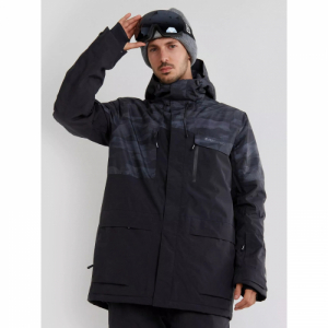 Pánska lyžiarska bunda - FUNDANGO-Ryder Jacket-893-black camouflage Čierna M 1