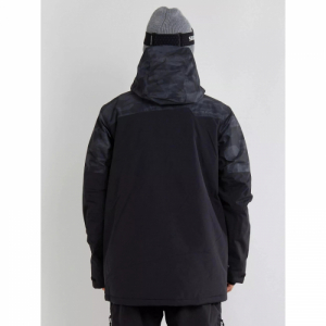 Pánska lyžiarska bunda - FUNDANGO-Ryder Jacket-893-black camouflage Čierna M 2