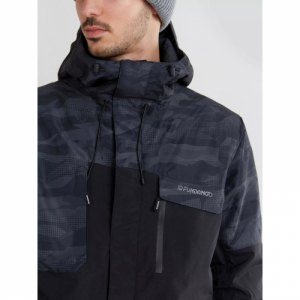 Pánska lyžiarska bunda - FUNDANGO-Ryder Jacket-893-black camouflage Čierna M 4