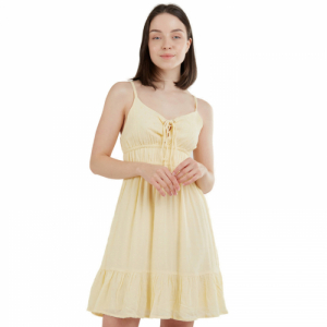 Dámske šaty - FUNDANGO-Sarah Mono Dress-205-corn Žltá XL