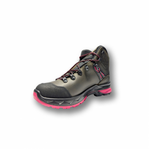 Dámska členková turistická obuv - GRISPORT-Cerasella grey/red Šedá 42 3