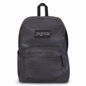 Batoh - JANSPORT-SuperBreak Plus  Screen Waves Čierna 26L