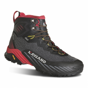 Pánska členková turistická obuv - KAYLAND-Duke Mid Gtx, Black/Red Čierna 43,5
