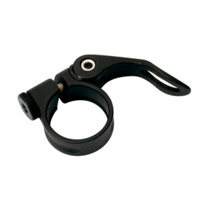 Objímka podsedlová - LONGUS-Seat clamp AL 34,9mm s RU čierna Čierna