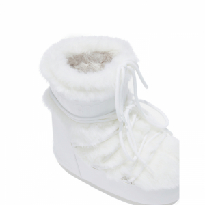 Dámske členkové zimné topánky - MOON BOOT-ICON LOW FAUX FUR, 002 optical white Biela 36/38 1