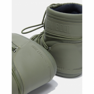 Dámske členkové zimné topánky - MOON BOOT-ICON LOW RUBBER, 002 khaki Zelená 39/41 3