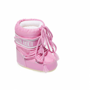 Detské členkové zimné topánky - MOON BOOT-ICON MINI NYLON, 063 pink Ružová 19/22 1