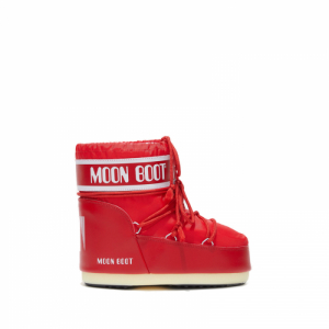 Dámske členkové zimné topánky - MOON BOOT-Icon Low Nylon red Červená 36/38