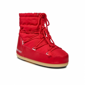 Dámske nízke zimné topánky - MOON BOOT-Light Low Nylon red Červená 39/40