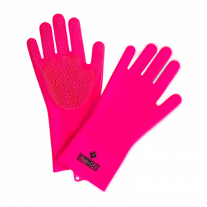 Rukavice - MUC-OFF-Deep Scruber Gloves Pink L Ružová