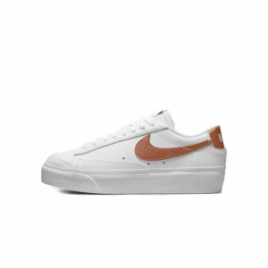 Dámska vychádzková obuv - NIKE-Blazer Low Platform white/black/sail/metallic copper Biela 40,5 1
