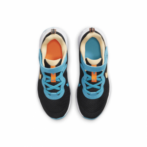 Chlapčenská športová obuv (tréningová) - NIKE-NIKE-Revolution 6 black/total orange/melon tint Čierna 35 4