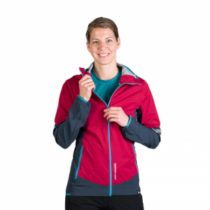 Dámska turistická bunda - NORTHFINDER-DELORES-527-cherryblue Červená XL 1