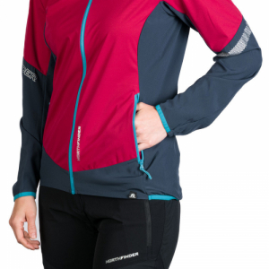 Dámska turistická bunda - NORTHFINDER-DELORES-527-cherryblue Červená XL 5