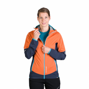 Dámska turistická bunda - NORTHFINDER-DELORES-649-lightorangeblue Oranžová XL 1