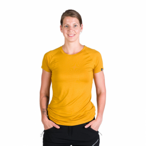 Dámske turistické tričko s krátkym rukávom - NORTHFINDER-DIANE-314-goldenyellow Žltá L 1