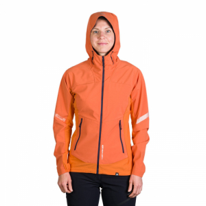 Dámska turistická softshellová bunda - NORTHFINDER-DONNA-182-lightorange Oranžová XL 2