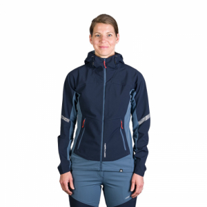 Dámska turistická softshellová bunda - NORTHFINDER-DONNA-387-blueblue Modrá XL 1