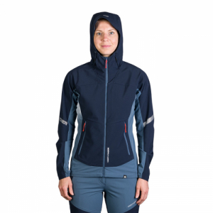 Dámska turistická softshellová bunda - NORTHFINDER-DONNA-387-blueblue Modrá XL 2