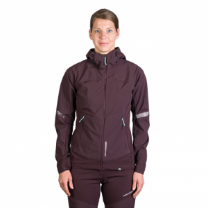 Dámska turistická softshellová bunda - NORTHFINDER-DONNA-481-plum Fialová XL 1