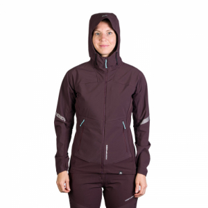 Dámska turistická softshellová bunda - NORTHFINDER-DONNA-481-plum Fialová XL 2