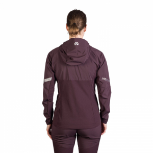 Dámska turistická softshellová bunda - NORTHFINDER-DONNA-481-plum Fialová XL 4