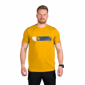 Pánske turistické tričko s krátkym rukávom - NORTHFINDER-DUSTY-314-goldenyellow Žltá XXL