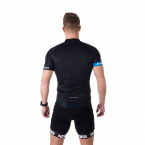 Pánsky cyklistický dres s krátkym rukávom - NORTHFINDER-GERARDO Black 271 Čierna XL 3