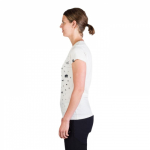 Dámske turistické tričko s krátkym rukávom - NORTHFINDER-JUDITH-377-white Biela L 2