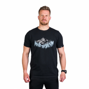 Pánske turistické tričko s krátkym rukávom - NORTHFINDER-KORY-269-black Čierna XXL